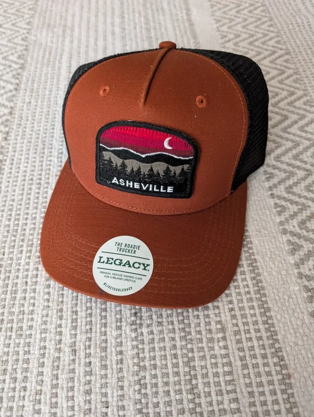 Nwt Legacy the trucker Asheville NC snapback cap